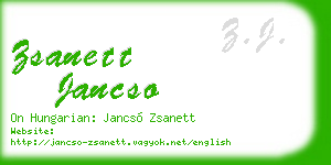 zsanett jancso business card
