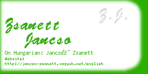 zsanett jancso business card